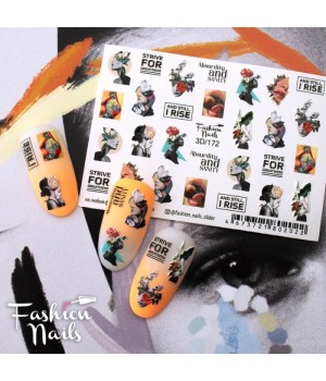 3D Слайдер Fashion Nails №172